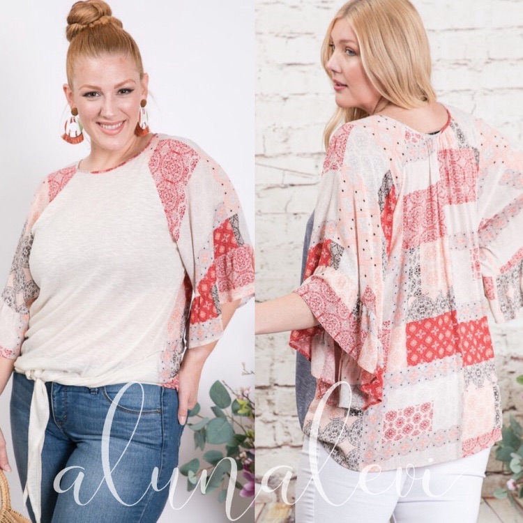 Plus Size Flutter Top